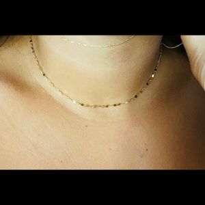 Clover post gold twinkle chocker